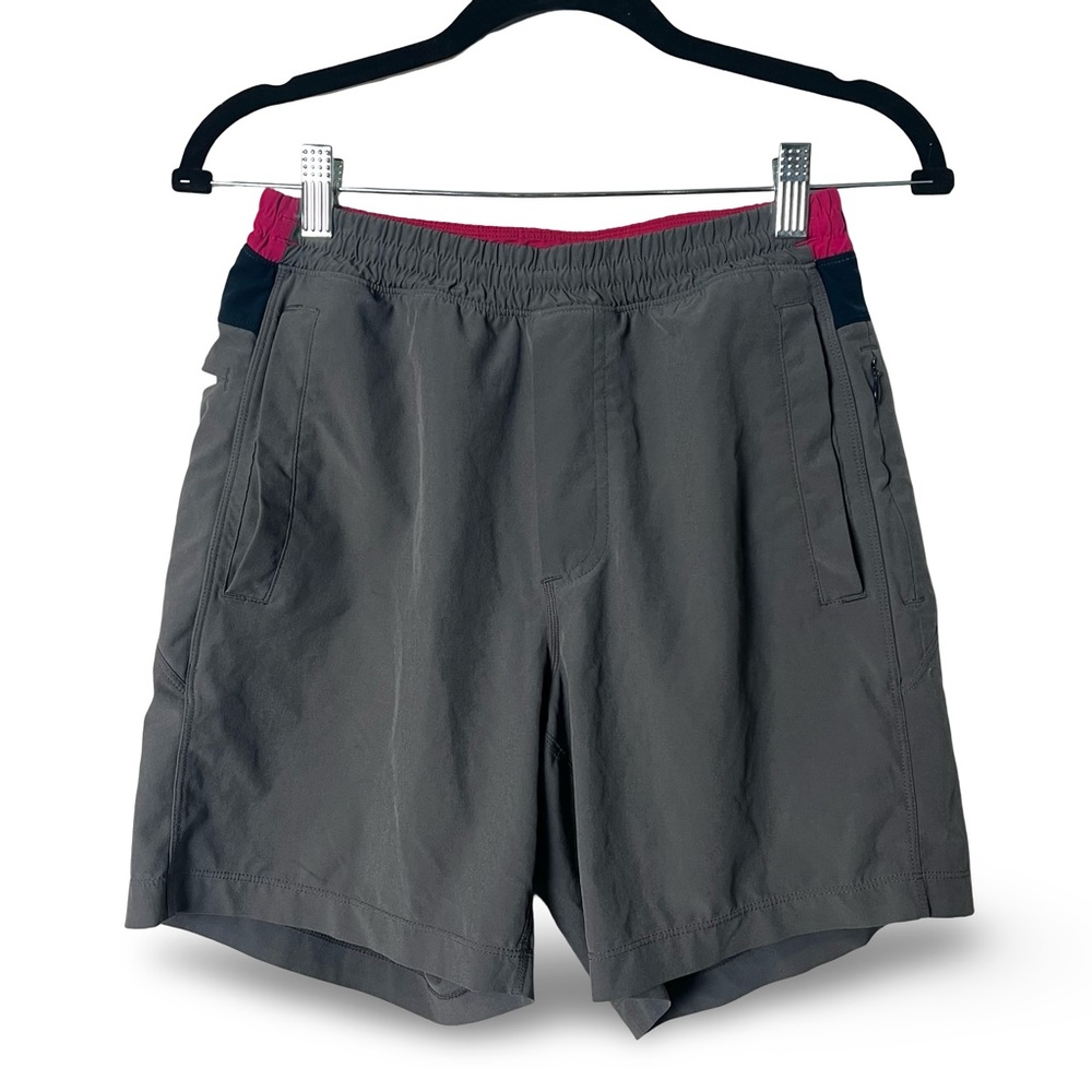 Birddogs Women's Boom Shorts‎ Gray Pink Lined Athletic Hiking Sz S